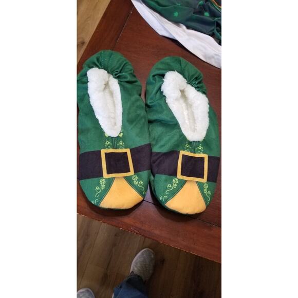 Woman's Unbranded Christmas Pajama Set w-Slippers Size XXL Lng Sleeves - EUC - Picture 6 of 11